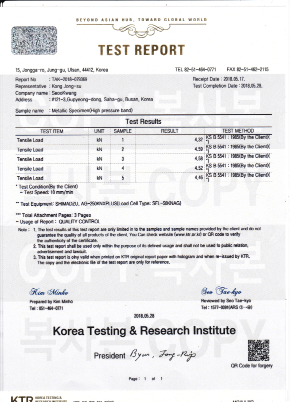 Tensile test results-1